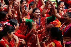 NEPAL-KATHMANDU-TEEJ FESTIVAL