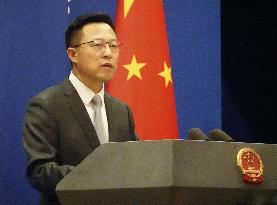 Chinese Foreign Ministry spokesman Zhao
