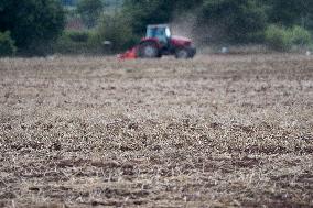 BRITAIN-STAFFORDSHIRE-FARM FIELDS-DROUGHT