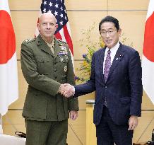 Japan PM Kishida, U.S. Marine Corps Commandant Berger