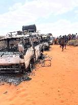 SOMALIA-BELEDWEYNE-VEHICLES-ATTACK