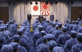 Japanese Defense Minister Hamada in Yokosuka