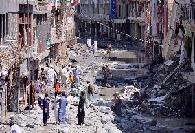 PAKISTAN-SWAT-FLOOD-DAMAGE