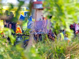 HUNGARY-KUNFEHERTO-TRAIN ACCIDENT