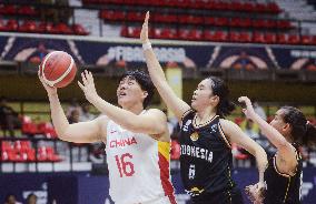 (SP)INDIA-BASKETBALL-FIBA U18 WOMEN'S ASIAN CHAMPIONSHIP-CHINA VS INDONESIA