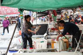 CHINA-HEILONGJIANG-FUYUAN-FISH MARKET (CN)