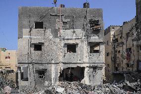 MIDEAST-GAZA CITY-RECONSTRUCTION