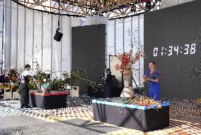 Ikebana contest at Dutch horticulture show
