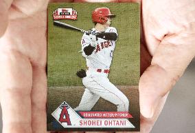 Baseball: Angels star Ohtani's card