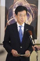 Japan trade minister Nishimura in LA