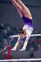 (SP)CHINA-HANGHZOU-ARTISTIC GYMNASTICS-NATIONAL CHAMPIONSHIP-WOMEN'S UNEVEN BARS