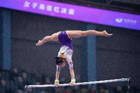 (SP)CHINA-HANGHZOU-ARTISTIC GYMNASTICS-NATIONAL CHAMPIONSHIP-WOMEN'S UNEVEN BARS