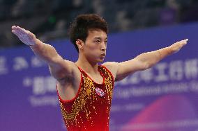 (SP)CHINA-HANGHZOU-ARTISTIC GYMNASTICS-NATIONAL CHAMPIONSHIP-MEN'S POMMEL HORSE