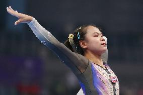 (SP)CHINA-HANGHZOU-ARTISTIC GYMNASTICS-NATIONAL CHAMPIONSHIP-WOMEN'S VAULT
