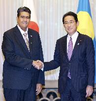 Palau president in Japan