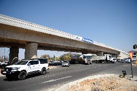 BOTSWANA-GABORONE-CHINA-BUILT FLYOVER