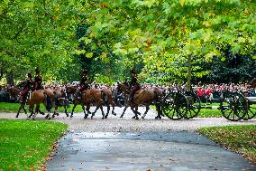 BRITAIN-LONDON-QUEEN ELIZABETH II-DEATH-GUN SALUTE