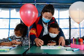 CHINA-SICHUAN-LUDING-EARTHQUAKE-CHILDREN (CN)