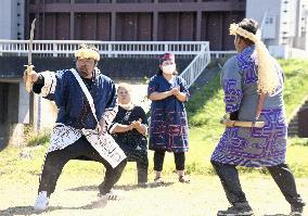 Ainu indigenous people's ritual