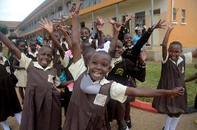 UGANDA-ENTEBBE-CHINA-EDUCATION-PRIMARY SCHOOL