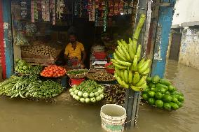 BANGLADESH-DHAKA-MONSOON-WATERLOGGING