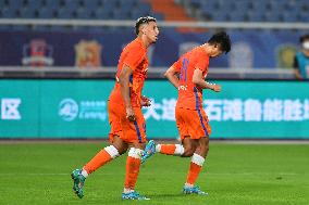 (SP)CHINA-JINAN-FOOTBALL-CSL-SHANDONG TAISHAN VS WUHAN THREE TOWNS (CN)