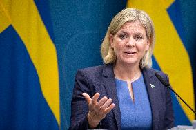 SWEDEN-STOCKHOLM-PM-RESIGNATION-ANNOUNCEMENT