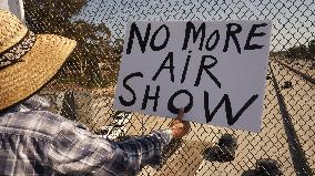 U.S.-CALIFORNIA-VETERAN-PROTEST-AIR SHOW