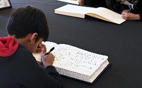 A Book of Condolence at the British Embassy in Helsinki