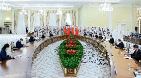 UZBEKISTAN-SAMARKAND-CHINA-XI JINPING-BELARUS-PRESIDENT-MEETING