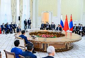 UZBEKISTAN-SAMARKAND-CHINA-RUSSIA-MONGOLIA-MEETING