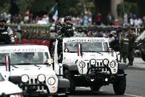 MEXICO-MEXICO CITY-INDEPENDENCE DAY-MILITARY PARADE