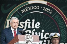 MEXICO-MEXICO CITY-INDEPENDENCE DAY-MILITARY PARADE