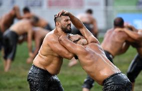 (SP)TÜRKIYE-ISTANBUL-HISTORICAL OIL WRESTLING