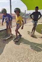 NAMIBIA-WINDHOEK-SKATING-YOUNG PEOPLE