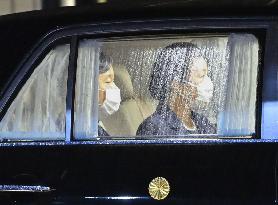 Japan imperial couple return from Queen Elizabeth's funeral