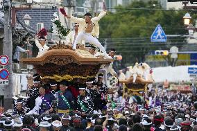 Float-pulling "Danjiri" festival in Osaka