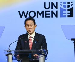 Japan PM Kishida at UN Women meeting