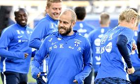 UEFA Nations League football - team Finland practice