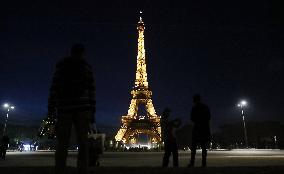 FRANCE-PARIS-EIFFEL TOWER-LIGHTS-SWITCHED OFF