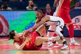 (SP)AUSTRALIA-SYDNEY-BASKETBALL-WOMEN'S WORLD CUP-CHN VS USA