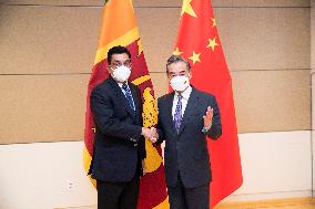 U.S.-NEW YORK-CHINA-WANG YI-SRI LANKA-FM-MEETING