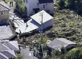 Aftermath of Typhoon Talas in central Japan