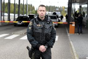 Crossings from Russia at the Vaalimaa border station in Finland