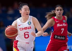 (SP)AUSTRALIA-SYDNEY-BASKETBALL-WOMEN'S WORLD CUP-CHN VS PUR