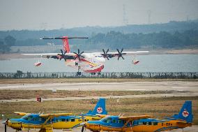 CHINA-HUBEI-KUNLONG-FIREFIGHTING AIRCRAFT-TESTS (CN)