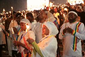 ETHIOPIA-ADDIS ABABA-MESKEL FESTIVAL-CELEBRATIONS