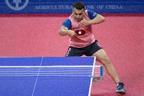 (SP)CHINA-CHENGDU-TABLE TENNIS-ITTF WORLD TEAM CHAMPIONSHIPS FINALS-MEN'S TEAMS-GROUP 3-JAPAN VS IRAN(CN)