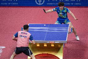 (SP)CHINA-CHENGDU-TABLE TENNIS-ITTF WORLD TEAM CHAMPIONSHIPS FINALS-MEN'S TEAMS-GROUP 3-JAPAN VS IRAN(CN)