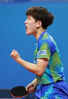 (SP)CHINA-CHENGDU-TABLE TENNIS-ITTF WORLD TEAM CHAMPIONSHIPS FINALS-MEN'S TEAMS-GROUP 3-JAPAN VS IRAN(CN)